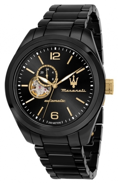 TRAGUARDO CERAMIC 45 AUTO BLK DIAL BR BK