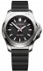 INOX LADY BLACK DIAL, BLACK RUBBER