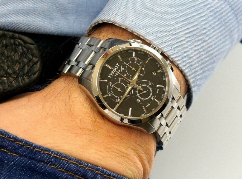 Tissot Couturier Automatic Gent / orologio uomo / quadrante nero