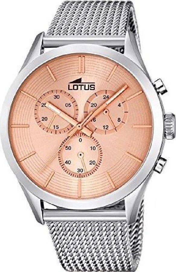Lotus Orologio 18117/4 Da Uomo – Cassa In Acciaio INOX, Vetro Minerale, Design Classico Circolare