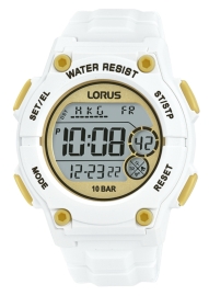 RELOJ Hombre Sports Digital correa blanca 42mm