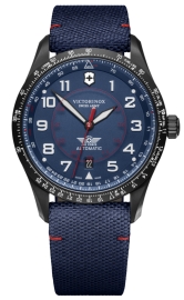 RELOJ AIRBOSS MECHANICAL BLUE DIAL, BLUE NYLON