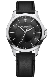 RELOJ ALLIANCE GENT BLACK DIAL, BLACK LEATHER
