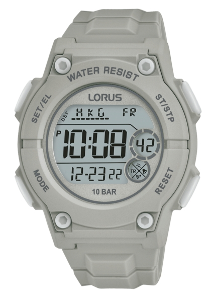 Hombre Sports Digital correa gris 42mm