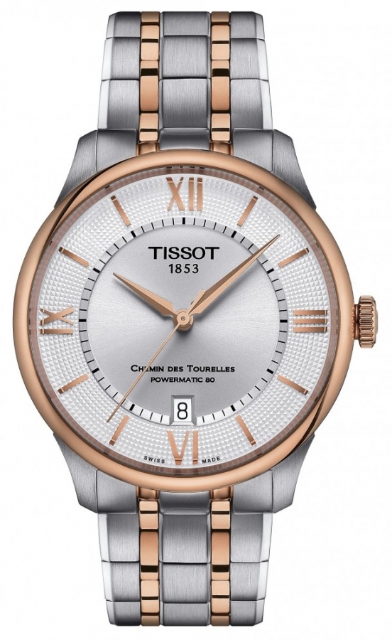 Tissot CHEMIN DES TOURELLES POWERMATIC 80 39 MM  T1398072203800 - Vista frontal