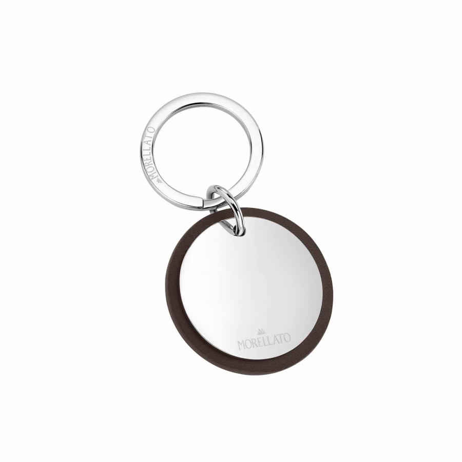 Morellato KEYHOLDER PRESTIGE BROWN LEATHER TAG SU0721 - Vista frontal