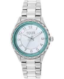 RELOJ MINI T-BEAR SS BISEL VERDE MENTA