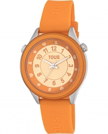 RELOJ MINI SELF TIME SS CORREA NARANJA-FUCSIA