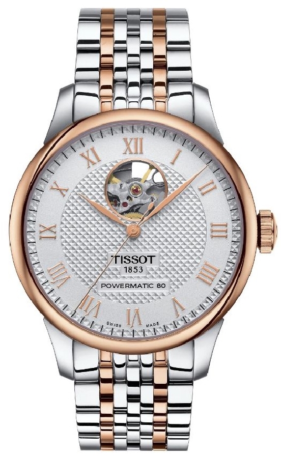 Tissot LE LOCLE POWERMATIC 80 OPEN HEART  T0064072203302 - Vista frontal