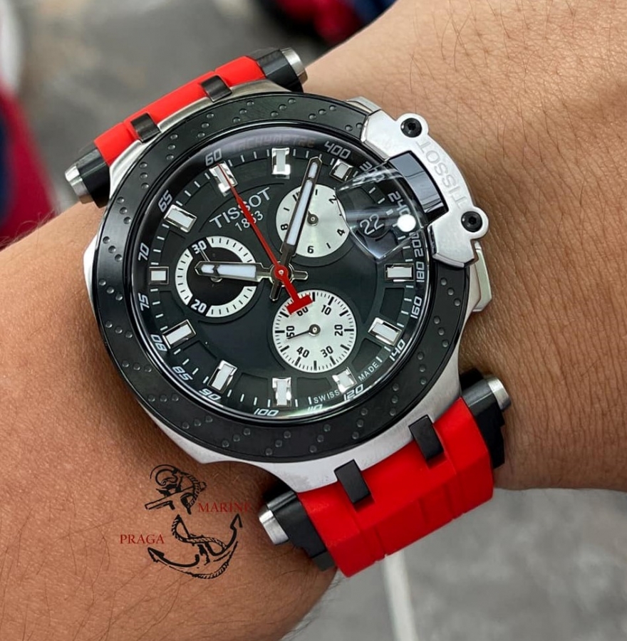 Tissot T-Race Chronograph Quartz Black Dial Men's Watch