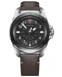 RELOJ JOURNEY 1884 BLACK DIAL, BROWN STRAP