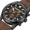 Northbridge Black Dial Brown Strap