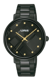 RELOJ Mujer brazalete 3 agujas 36mm IP negro
