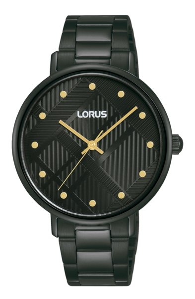 Mujer brazalete 3 agujas 36mm IP negro