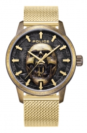 RELOJ Raho Skull Black Dial IPG Mesh 3H