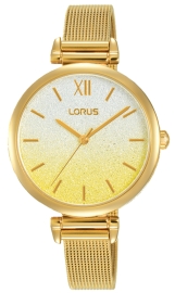 RELOJ LORUS MUJER BRAZALETE MALLA IP DORADO 3 AGUJAS RG234QX5