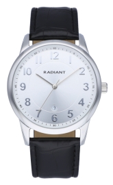 RELOJ RADIANT MR & MRS 42MM WHITE DIAL BLACK STRAP RA580601