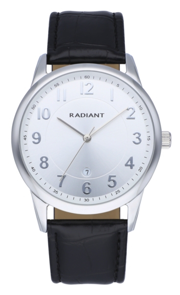 RADIANT MR & MRS 42MM WHITE DIAL BLACK STRAP RA580601