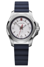 RELOJ INOX LADY SS WHITE DIAL, BLUE RUBBER