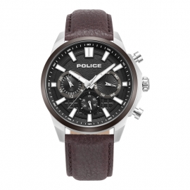 RELOJ Rangy Black Dial Brown Leather Multif.