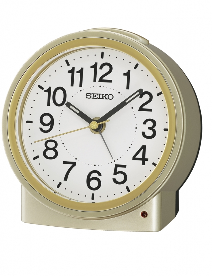 Seiko DESPERTADOR ANALóGICO  COLOR DORADO QHE199G - Vista frontal