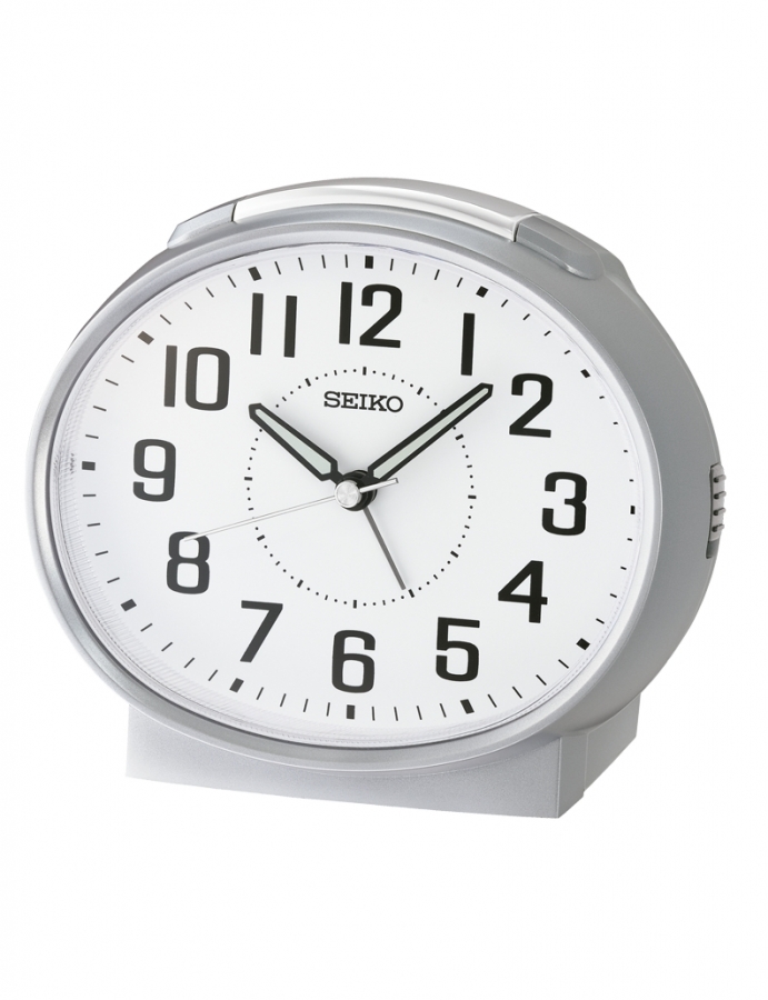 Seiko DESPERTADOR ANALóGICO  COLOR PLATA QHK059S - Vista frontal