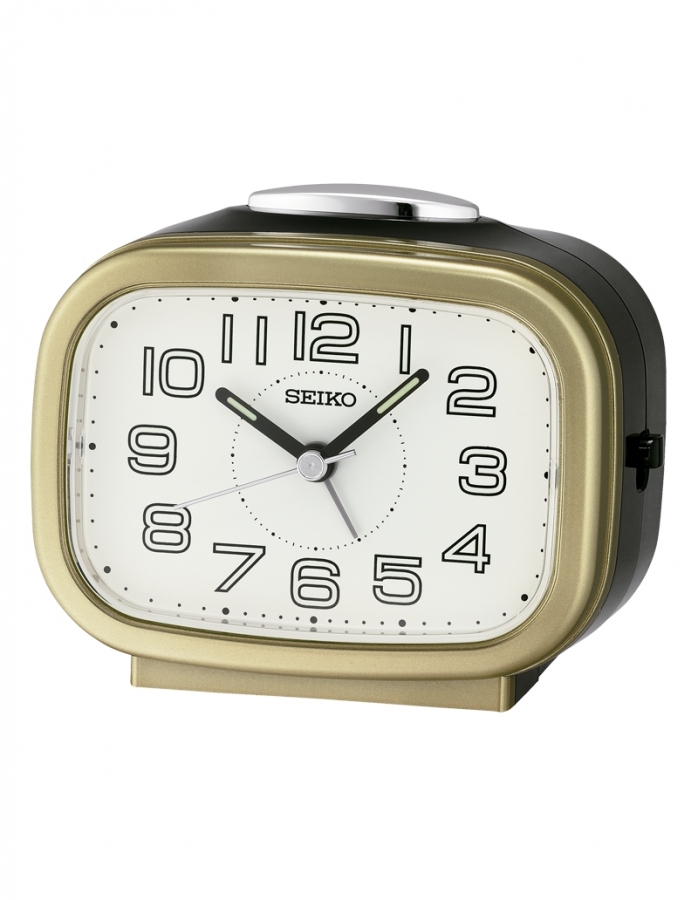 Seiko DESPERTADOR ANALóGICO  COLOR DORADO QHK060G - Vista frontal