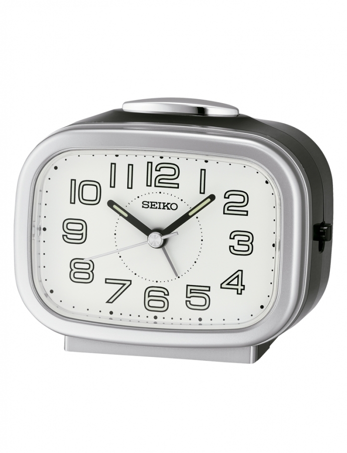 Seiko DESPERTADOR ANALóGICO  COLOR PLATA QHK060S - Vista frontal