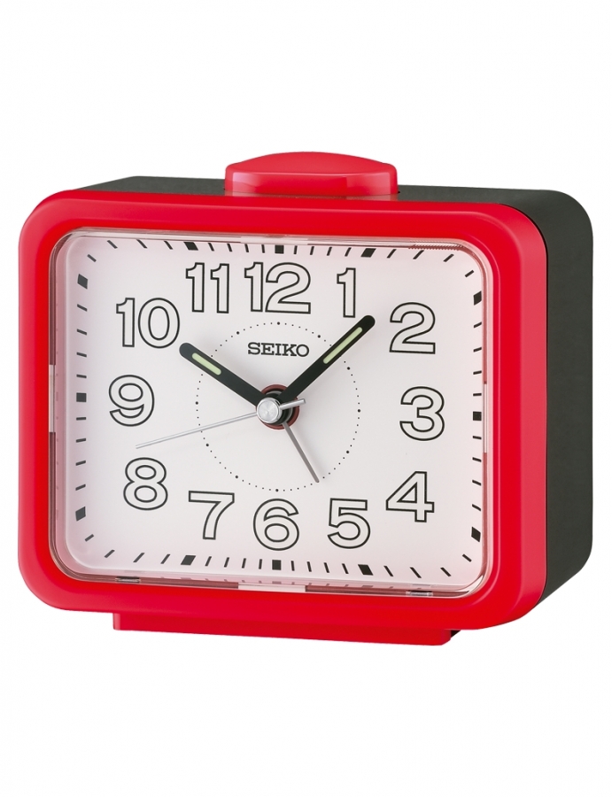 Seiko DESPERTADOR ANALóGICO  COLOR ROJO QHK061R - Vista frontal