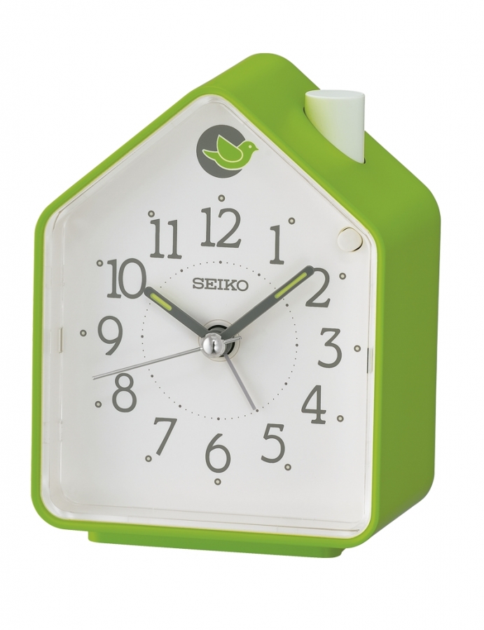 Seiko DESPERTADOR ANALóGICO  COLOR VERDE QHP010M - Vista frontal