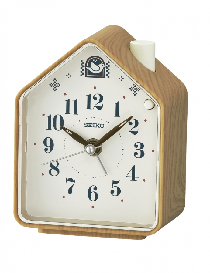 Seiko DESPERTADOR ANALóGICO  COLOR MARRóN QHP011B - Vista frontal