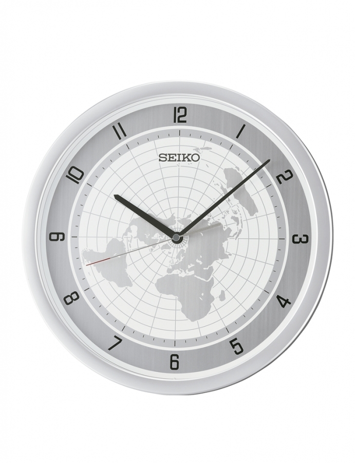 Seiko RELOJ DE PARED ANALóGICO  COLOR PLATA QXA814A - Vista frontal