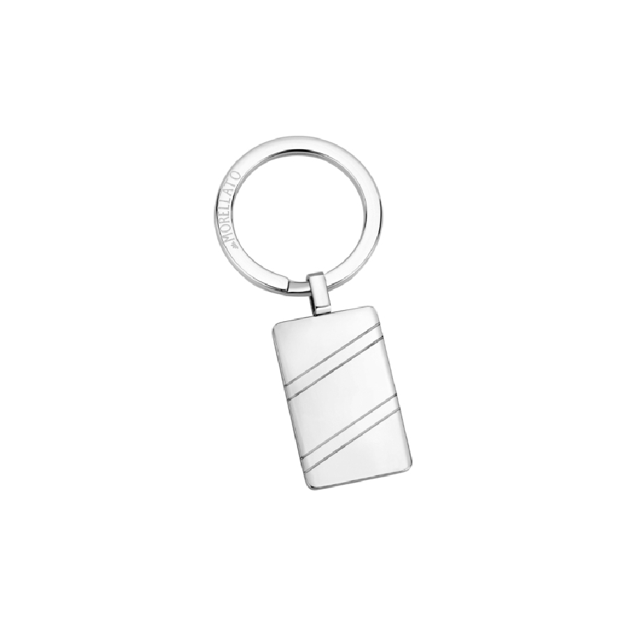 Morellato KEYHOLDER SS RECTANGULAR TAG OBLIQ LINE SU3076 - Vista frontal