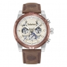 Sherbrook 2H Black Dial Brown Leather