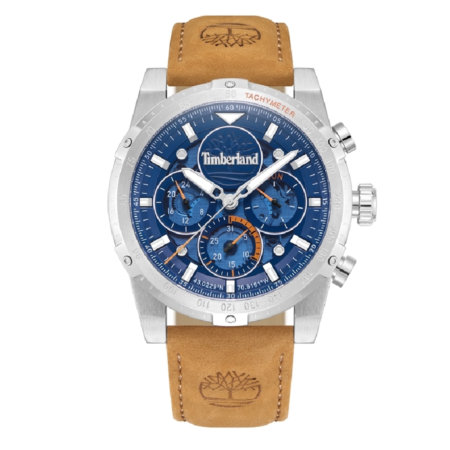 Timberland SHERBROOK MULTI BLUE DIAL BROWN LEATHER TDWGF0009404 - Vista frontal