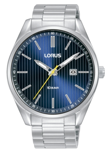Hombre Sports Cuarzo brazalete Esf azul