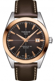 RELOJ TISSOT GENTLEMAN POWERMATIC 80 SILICIUM SOLID 18K GOLD BEZEL   T9274074629100