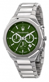 RELOJ STILE 45MM CHR GREEN DIAL BR SS