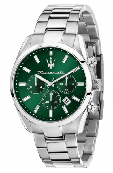 MASERATI ATTRAZIONE 43MM MULT GREEN DIAL BR SS R8853151011