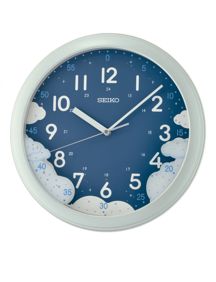Seiko RELOJ DE PARED ANALóGICO  COLOR PLATA QHA010Z - Vista frontal