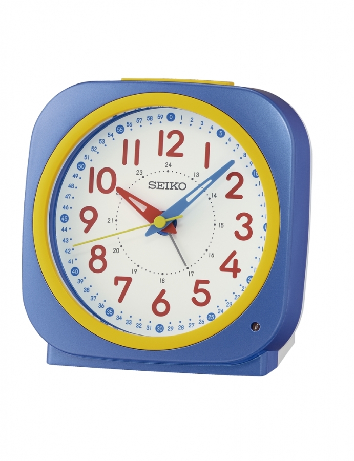 Seiko DESPERTADOR ANALóGICO  COLOR AZUL QHE200L - Vista frontal
