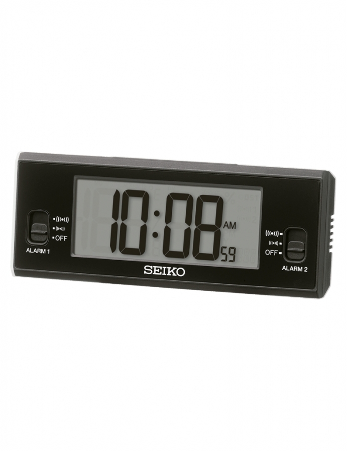 Seiko DESPERTADOR DIGITALCOLOR NEGRO QHL093K - Vista frontal