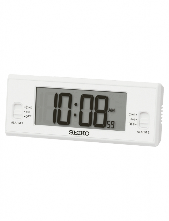 Seiko DESPERTADOR DIGITALCOLOR BLANCO QHL093W - Vista frontal