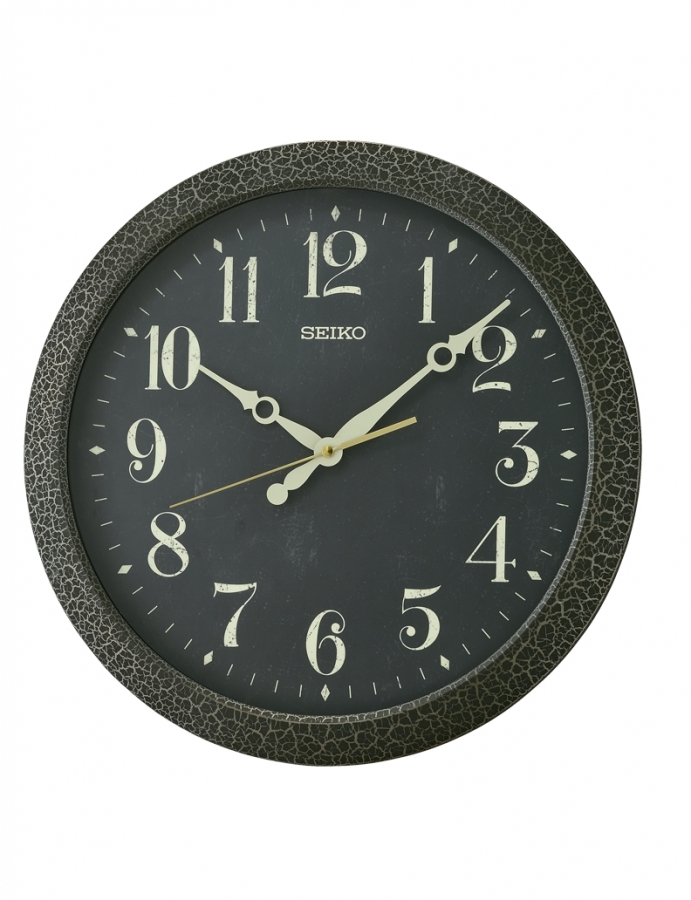 Seiko RELOJ DE PARED ANALóGICO  COLOR NEGRO QXA815K - Vista frontal