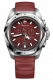 INOX CHRONO RED DIAL, RED RUBBER