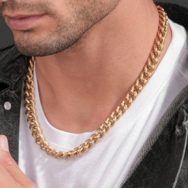 RELOJ CRANK GOLD NECKLACE