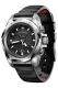 INOX CHRONO BLACK DIAL, BLACK RUBBER