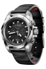 INOX CHRONO BLACK DIAL, BLACK RUBBER