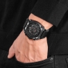 Norwood Black Dial Black Leather Dual T