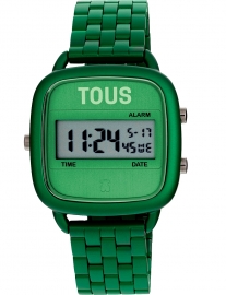 RELOJ D-LOGO ALUMINIO VERDE, BRAZALETE